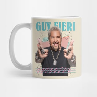 Retro Vintage Guy Fieri Fan Art Design Mug